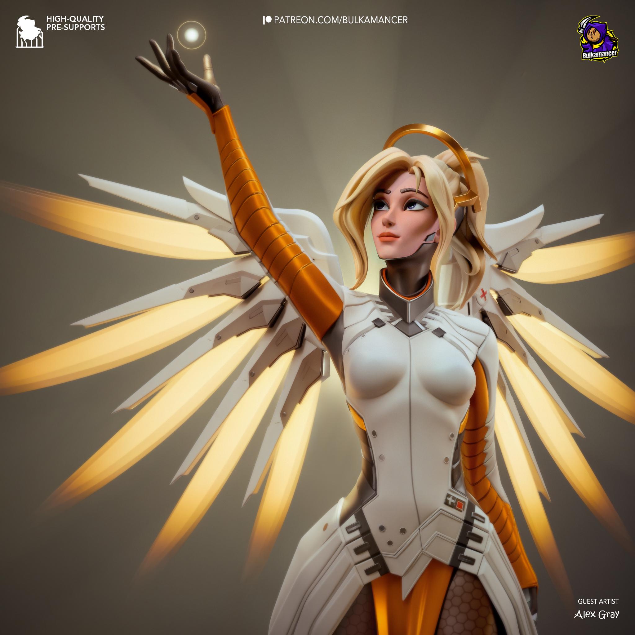 sex doll replacement Overwatch - DVa (Mercy Cosplay) | 1:6 Resin Statue