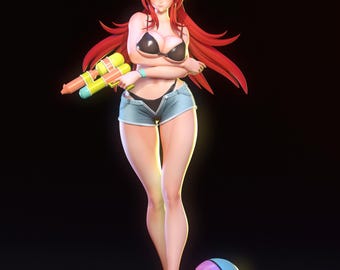 Rias Gremory Figure | High School DxD | 12k Resolution | 3D Printed | Unassembled | Unpainted