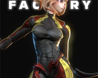 Cha Hae Figure | Solo Leveling | 12k Resolution | 3D Printed | Unassembled | Unpainted