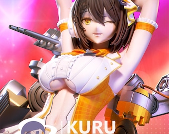 Baltimore Figure | Azur Lane | 12k Resolution | 3D Printed | Unassembled | Unpainted