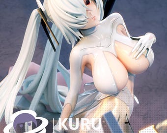 Cinderella Figure | Nikke: Goddess of Victory | 12k Resolution | 3D Printed | Unassembled | Unpainted | All Grey