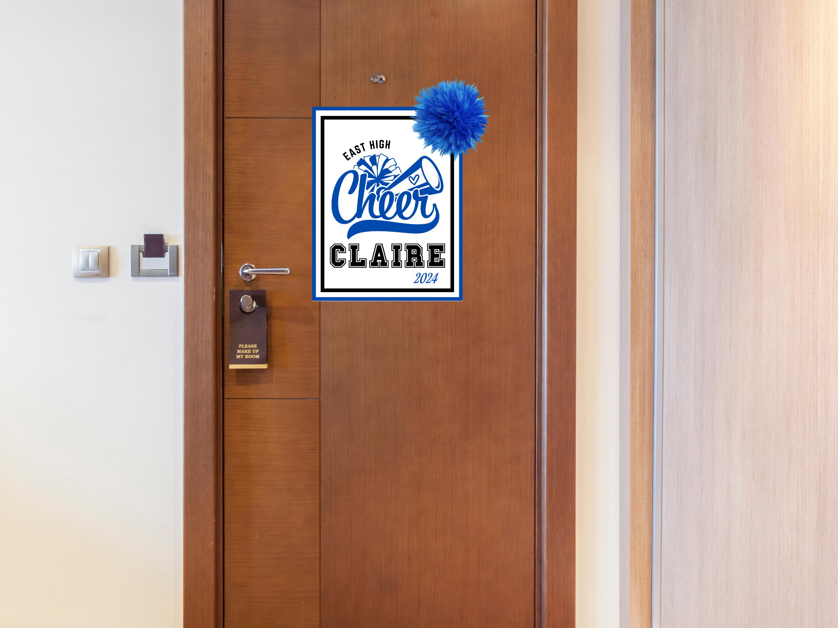 Cheer Locker Hotel Sign Template, Cheer Locker Decorations, Hotel Door ...