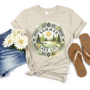 Summer Lake Life Retro Png Design, Spring Outdoors Sublimation Digital Download, Trendy Summer Lake Camping Digital Design,