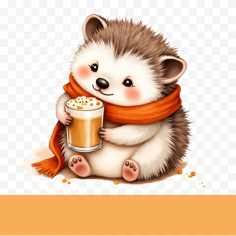 Cute Fall Animal Clipart Collection | Chibi Clipart | Cozy Autumn ...