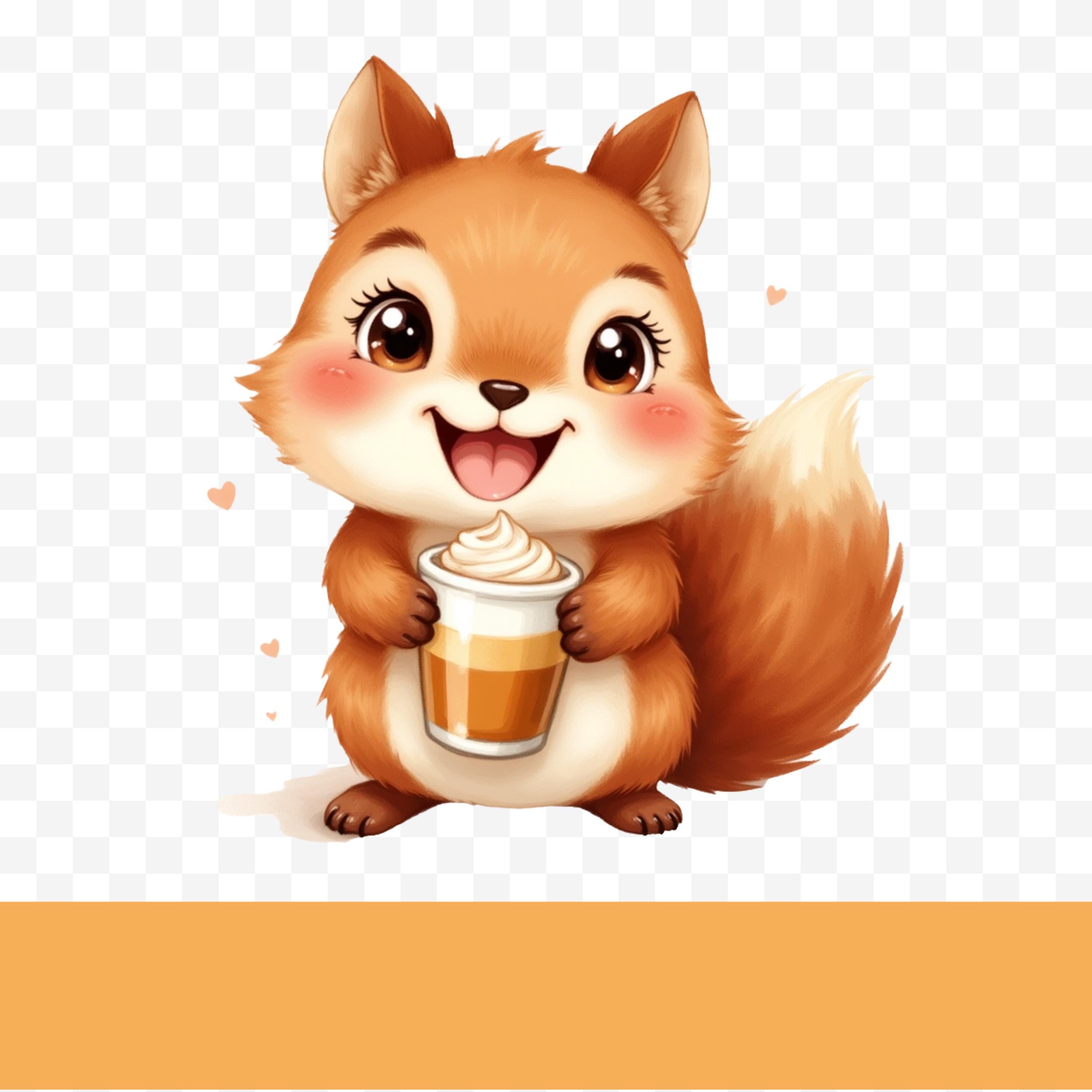 Cute Fall Animal Clipart Collection | Chibi Clipart | Cozy Autumn ...