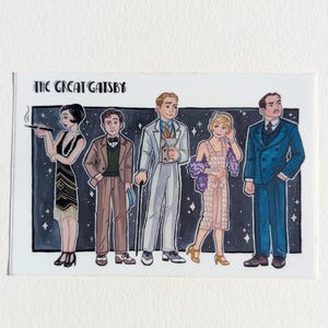 The Great Gatsby vinyl sticker