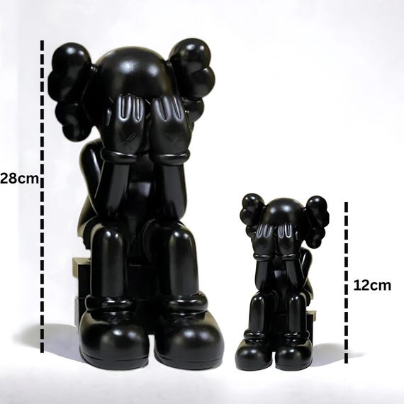 Inspired by KAWS Sit Statue - Modern Art Decor, Hypebeast
