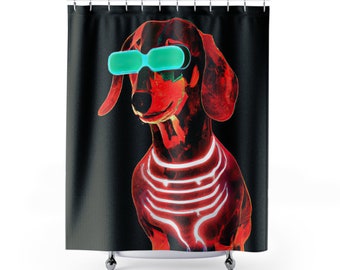 Andy Warhol InspiredDachshund Shower Curtain