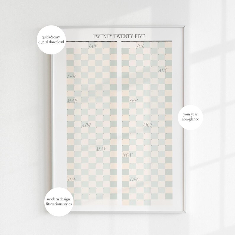 2025 Calendar Etsy