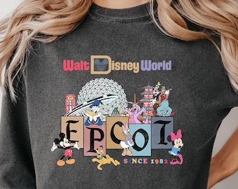 Comfort Colors Disney Epcot Shirt Vintage Epcot 1982 Shirt Vintage Disney Shirt Mickey And Friends Disney Trip Matching Shirt WDW 210991