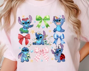 Stitch Coquette Shirt Stitch Shirt Disney Stitch Shirt Disneyland Stitch Shirt Stitch Party Tee Stitch Lover Comfort Colors Tee 213162