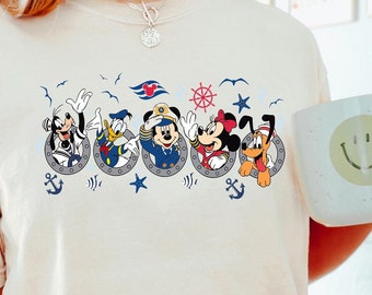 Comfort Colors® Disney Mickey And Co Cruise Shirt Mickey And Minnie Cruising Tshirt  Disney Vacation, Disney Cruise, Family Matching 21H0120