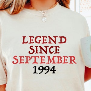 Custom Birth Year Shirt, Legend Since, Personalized Birthday Gift, Trendy Birth Year Tee, Custom Birthday Gift, Comfort Colors, 21H0026