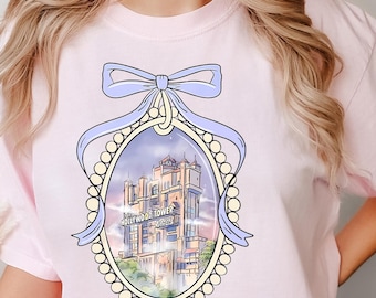 Comfort Colors Coquette Vintage Retro Disney Tower Of Terror Shirt Mickey & Friends Twilight Zone Hollywood Studios Twilight Zone 213944