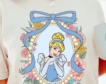 Comfort Colors Disney Princesses Shirt Disney Princess  Mirror Coquette Ariel Elsa Anna Rapunzel Belle Jasmine Cinderella Shirt 212901