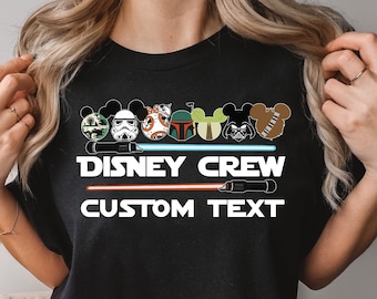 Star Wars Disney Crew T-Shirt, Customizable Disney Star Wars Shirt, Disneyland Shirt, Family Disney Trip, Comfort Colors 211160