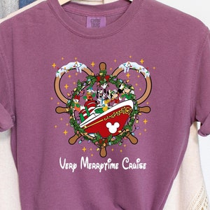 Comfort Colors Disney Mickey and Friends Cruise Shirt Very Merrytime Cruise Shirt Disney Cruise Shirt Christmas Disney Cruise Shirt 212362