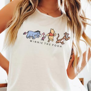 Comfort Colors Winnie The Pooh Tank Top, Disney Pooh & Friends Tank top, Disneyland Family Vacation Shirt, WDW Trip Tank top, 211359