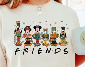 Camiseta navideña de Mickey y sus amigos de Disney Cascanueces, luces navideñas 213958