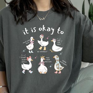 It’s Okay To Shirt, Mental Health Tee, Silly Goose Special Education Shirt, School Counselor Shirt, Popular Unisex Teacher Gift