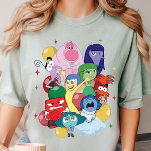 Disney Inside Out 2, It&#39;s Okay To Feel, All The Feels Shirt, Mental Health Shirt, Comfort Colors Shirt, Disney Family Trip, Para, 212022