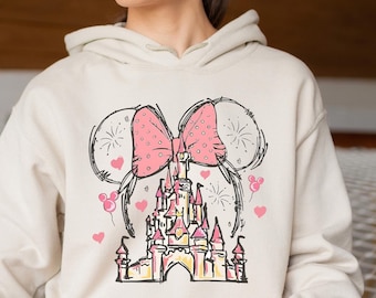 Disney Castle Minnie Sweatshirt Disney Magic Kingdom Sweatshirt Disney Castle Hoodie Disney Minnie Crewneck Disney Minnie Sweater 211943