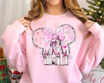 Disney Magic Kingdom Sweatshirt Disneyland Castle Hoodie Crewneck Disney Minnie Sweater 212532