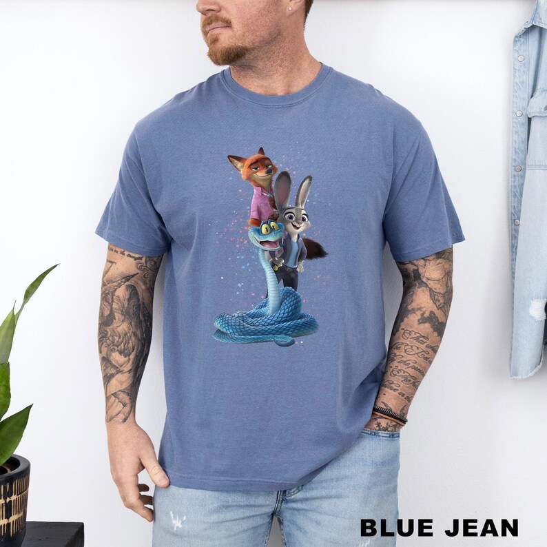 Zootopia 2 Shirt, Comfort Colors Judy and Nick Tee, 214667 zdjęcie 5