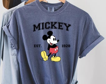 Vintage Mickey Mouse Shirt, Retro Mickey Mouse Shirt, Disney Shirt, Classic Mickey Shirt, Magic Kingdom shirt,  Comfort Colors, 211102