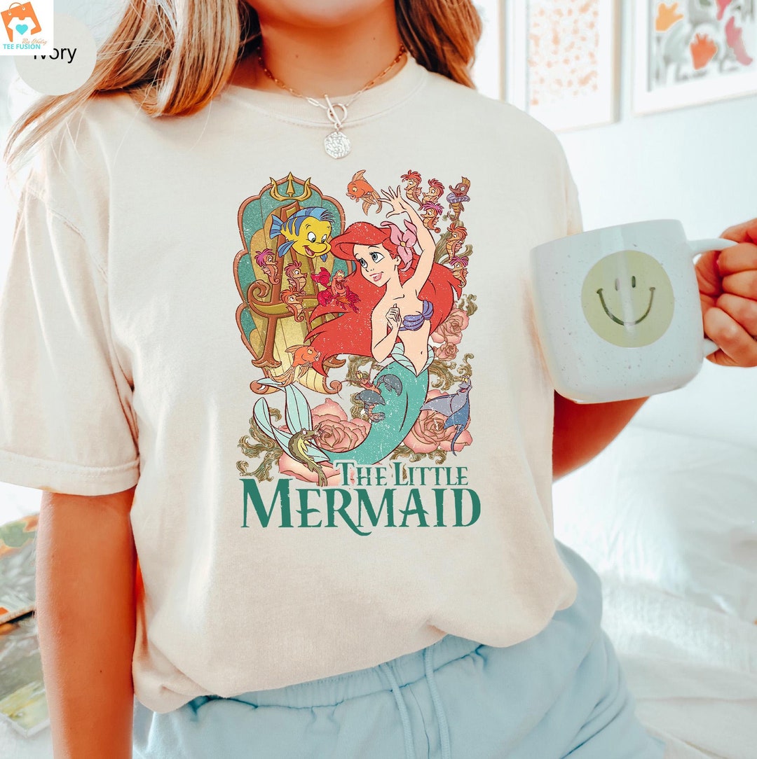 Vintage Disney the Little Mermaid Shirt Princess Ariel Shirt