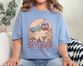 Mickey and Friends Disney Skyliner Shirt, Disneyland 4 Parks Tee 213589