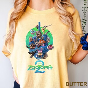 Disney Zootopia 2 Shirt, Comfort Colors Judy Hopps Nick Wilde Tee 213863 image 3