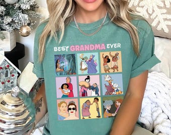 Disney Best Grandma Ever Shirt, Comfort Colors Funny Gift for Grandma 214144