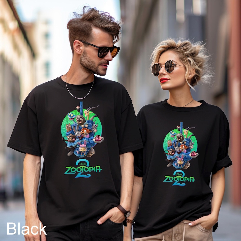 Disney Zootopia 2 Shirt, Comfort Colors Judy Hopps Nick Wilde Tee 213863 image 1