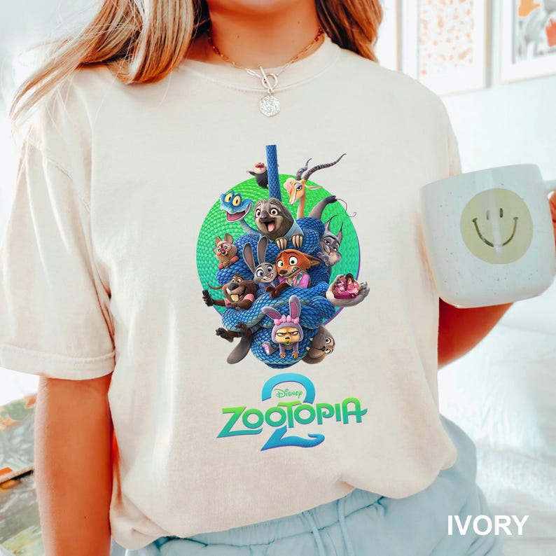 Disney Zootopia 2 Shirt, Comfort Colors Judy Hopps Nick Wilde Tee 213863 image 2