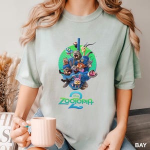 Disney Zootopia 2 Shirt, Comfort Colors Judy Hopps Nick Wilde Tee 213863 image 12