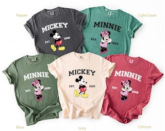 Mickey and Minnie Shirt, Disney Family Vacation Tee, Comfort Colors Tee 211089