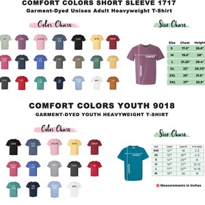 a poster showing different colors of shirts