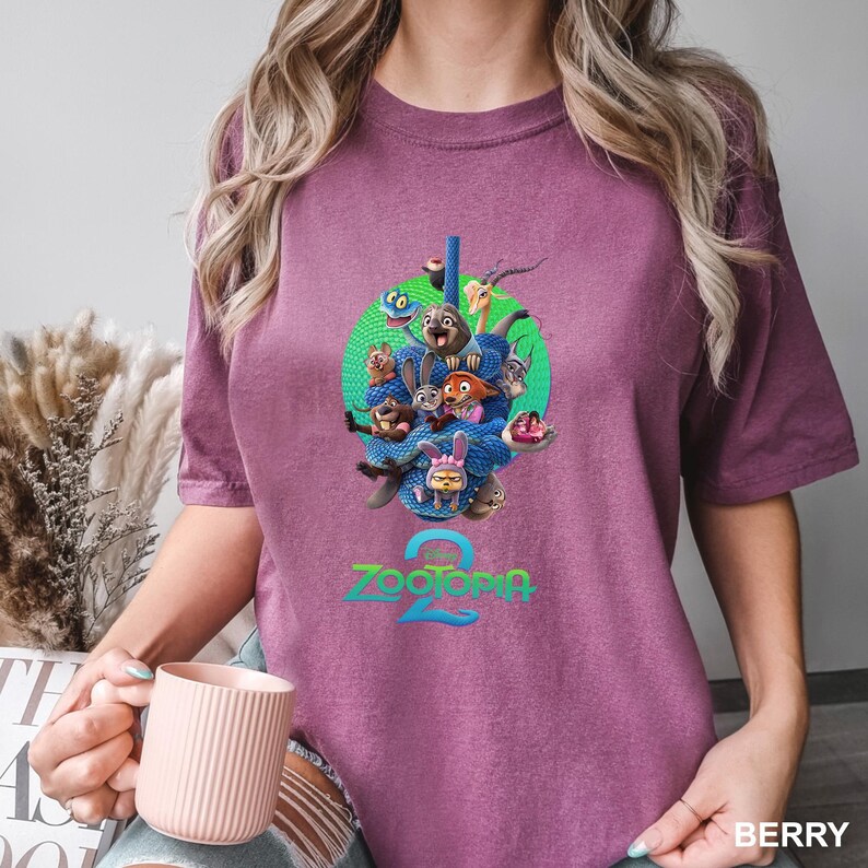 Disney Zootopia 2 Shirt, Comfort Colors Judy Hopps Nick Wilde Tee 213863 image 14
