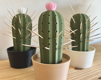3D Printed Cactus Toothpick Dispenser: Charcuterie Board Decor