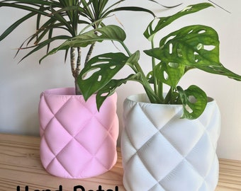 3D Printed Planter Pot: Waterproof Padded Design, 4" Nursery Pot