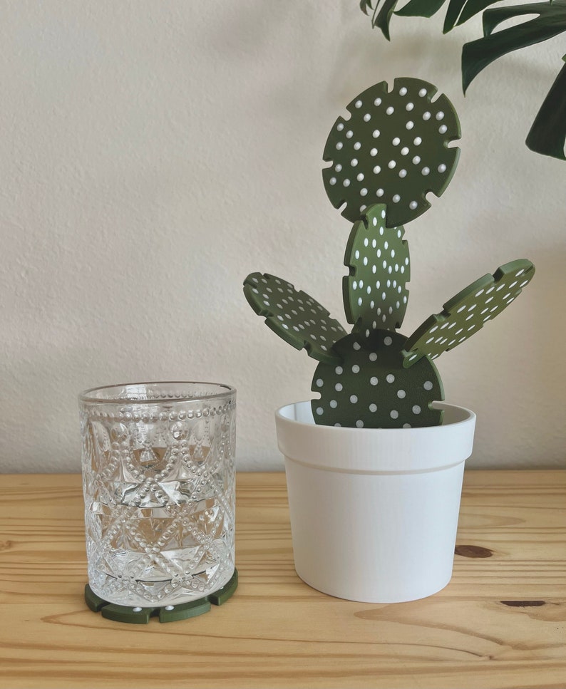 SandyEggo3DPrints Cactus Coaster - Thumbnail 2