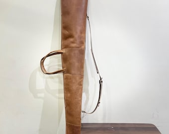 Estuche de cuero para escopeta / Estuche liviano para escopeta / Estuche de caza / Estuche para escopeta / Regalo de caza / Estuche para rifle / Estuche de cuero para rifle / Hecho a mano