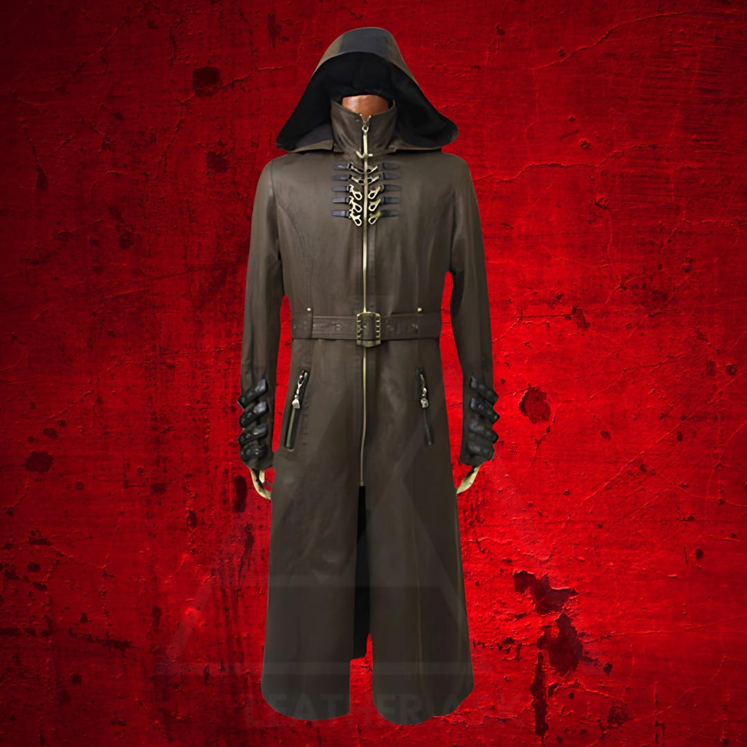 Alaric - The Nevermore Steampunk Gothic Hooded Coat for Men