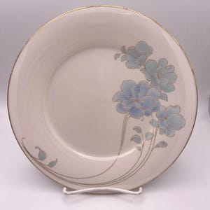 1980s Noritake Blue and Gold Fine China Salad Plate, Made in Japan