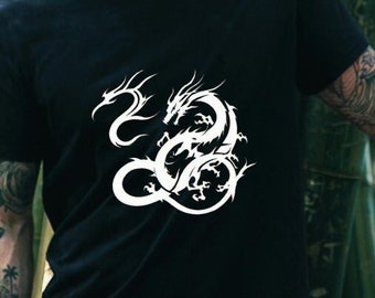 Dragon t-shirt, Chinese dragon shirt, Fantasy dragon t-shirt, Dragon lovers, animal lovers, Chinese art, year of the dragon