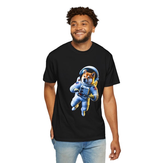 Astronaut Dog T-Shirt, astronaut dog, Laika, dog in space shirt,  funny dog, funny graphic tshirt, gifts for dog lovers, comfortable t-shirt