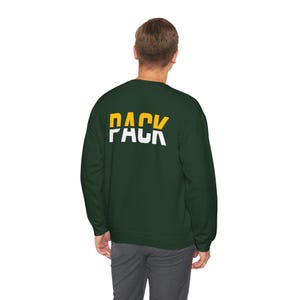 Green Bay Packers Football Sweatshirt, NFL Team Sweatshirt, Sports Fan Gift, Football Crewneck, Packers Fan Apparel, Game Day Sweatshirt image 4