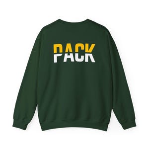 Green Bay Packers Football Sweatshirt, NFL Team Sweatshirt, Sports Fan Gift, Football Crewneck, Packers Fan Apparel, Game Day Sweatshirt image 3