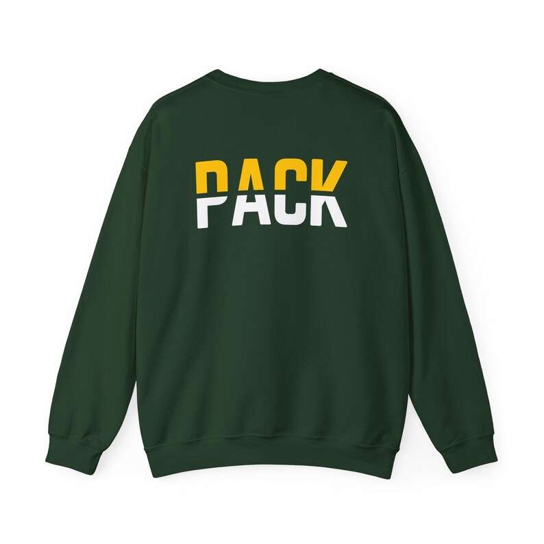 Green Bay Packers Football Sweatshirt, NFL Team Sweatshirt, Sports Fan Gift, Football Crewneck, Packers Fan Apparel, Game Day Sweatshirt image 3